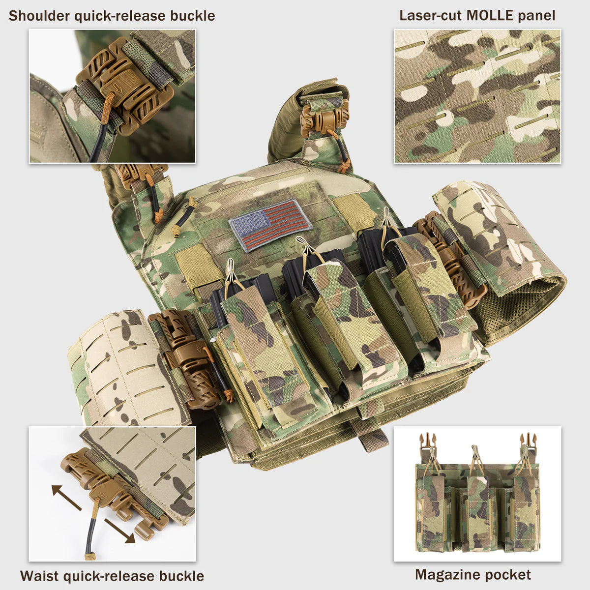 VOTAGOO Tactical Military Vest