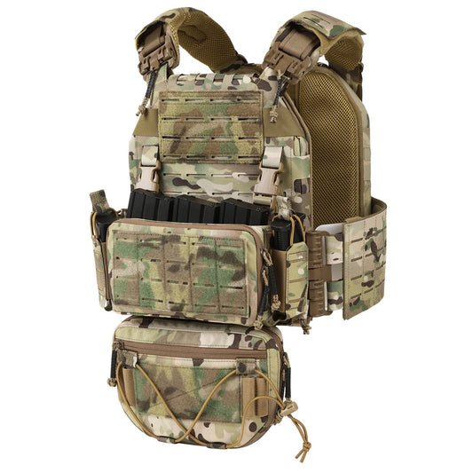 VOTAGOO Adjustable Tactical Vest with Admin Drop Pouch