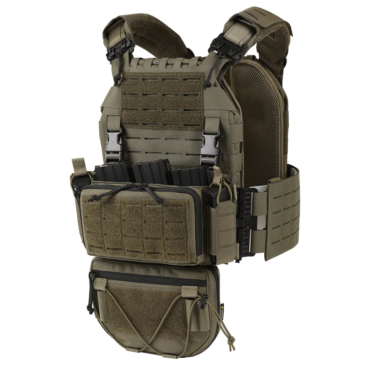 VOTAGOO Adjustable Tactical Vest with Admin Drop Pouch