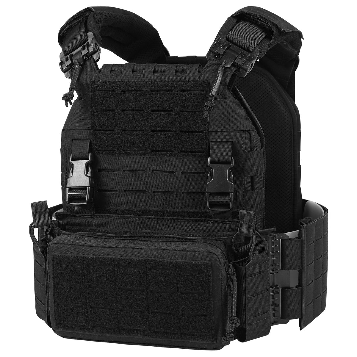 VOTAGOO Adjustable Tactical Vest with Admin Drop Pouch
