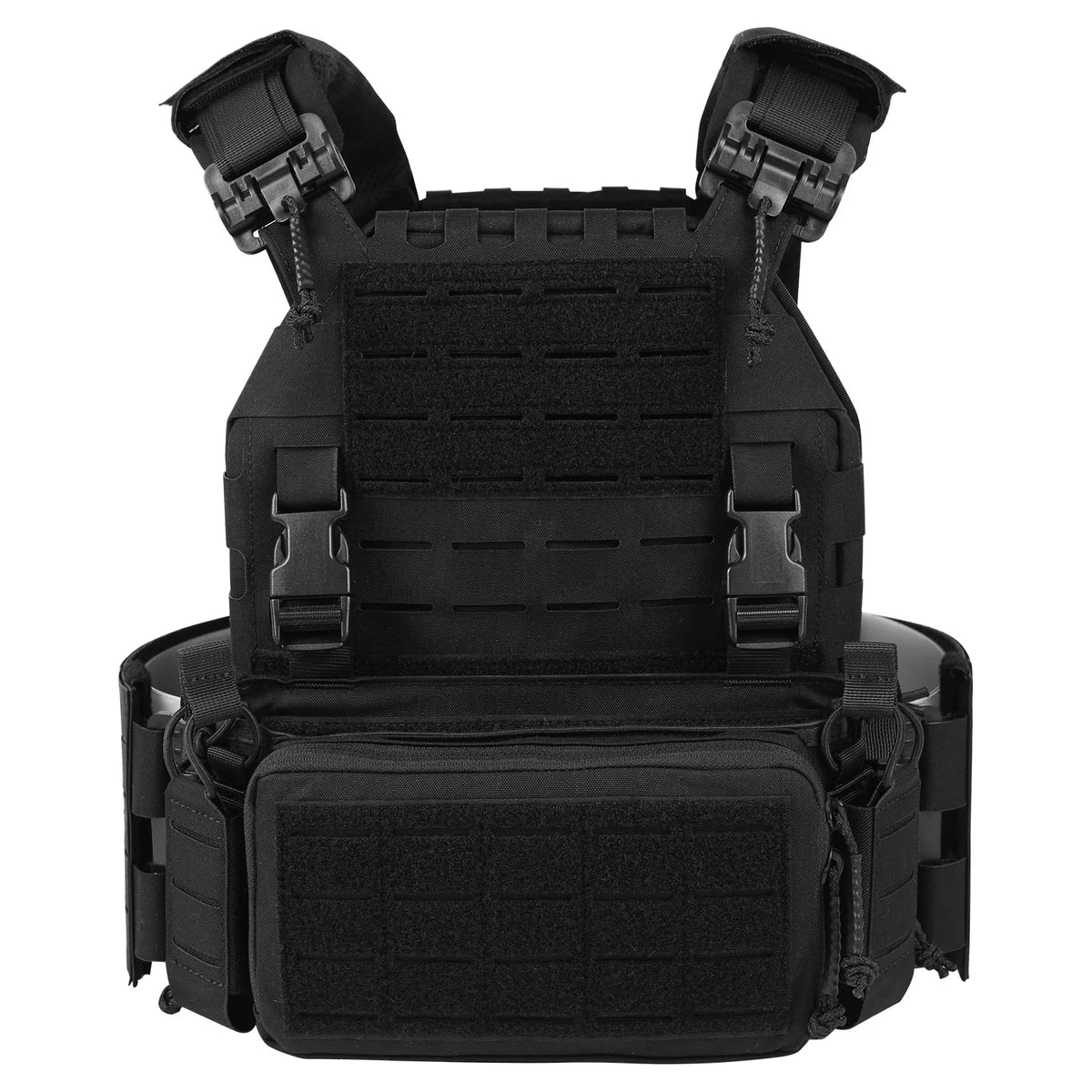 VOTAGOO Adjustable Tactical Vest with Admin Drop Pouch
